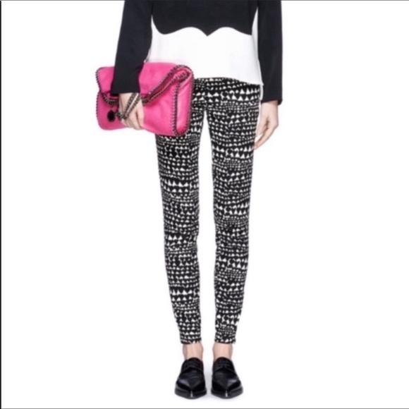 Stella McCartney Black and white Print skinny Jeans SZ 25 - Picture 7 of 7